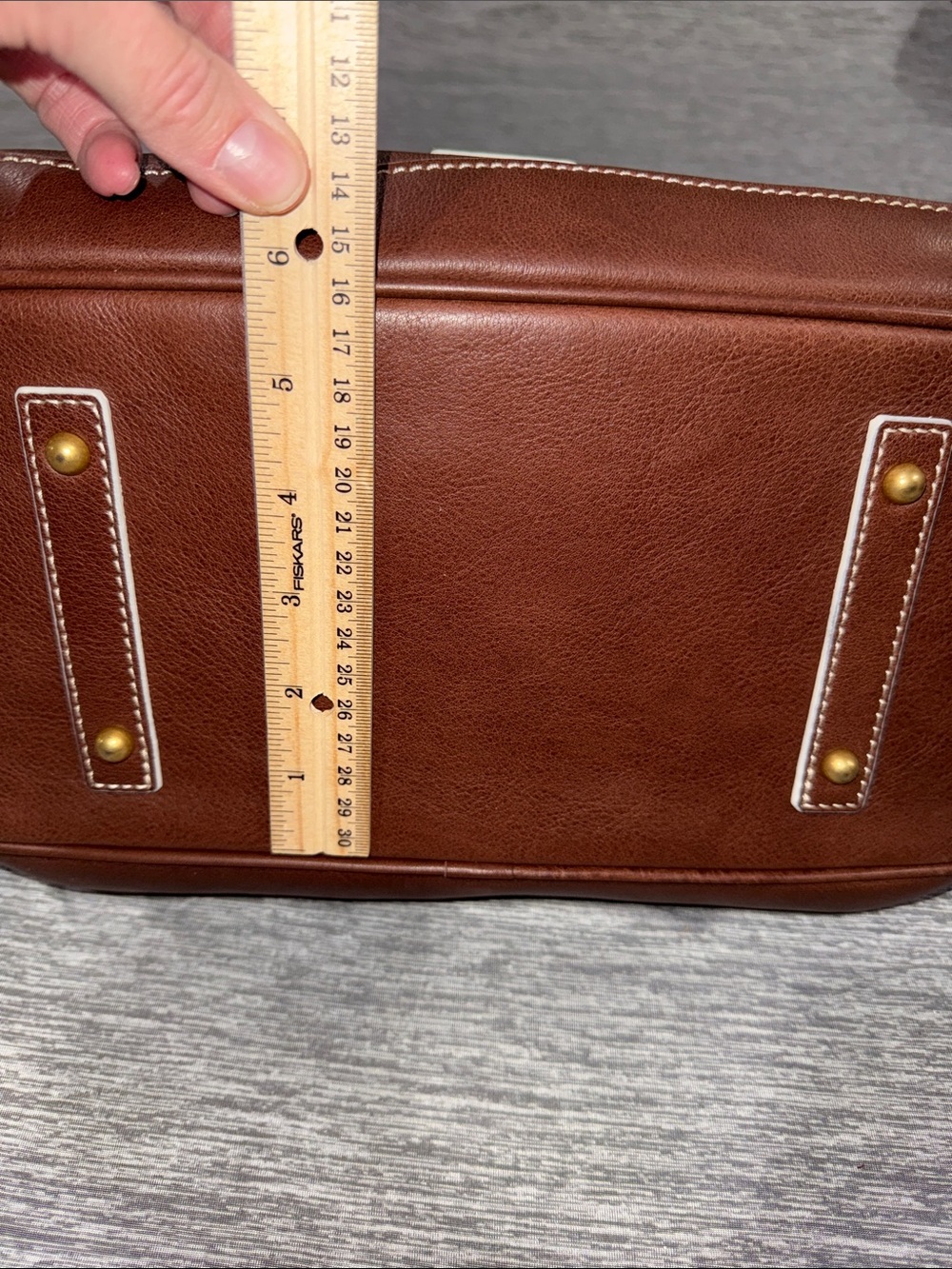 Dooney & Bourke NWT Chestnut Florentine Edge - Picture 9 of 14